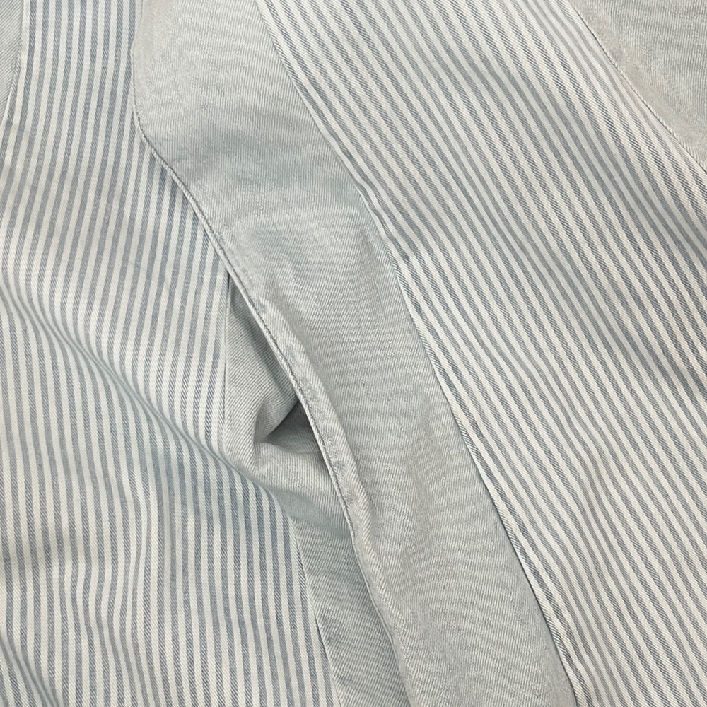 NOEND Denim Jeans Light Wash Hi Rise Wide Leg Pintuck Stripe Panels NWT 30 - Picture 14 of 14